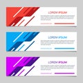 Banner layout with abstract geometric design. Template for web, website, header or footer, sale or presentation cards. Vector Royalty Free Stock Photo